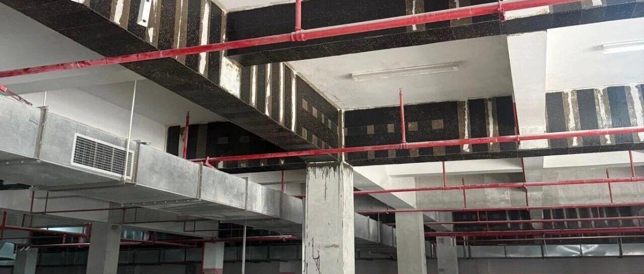 Underground Garage: CFRP + Steel Plate Reinforcement